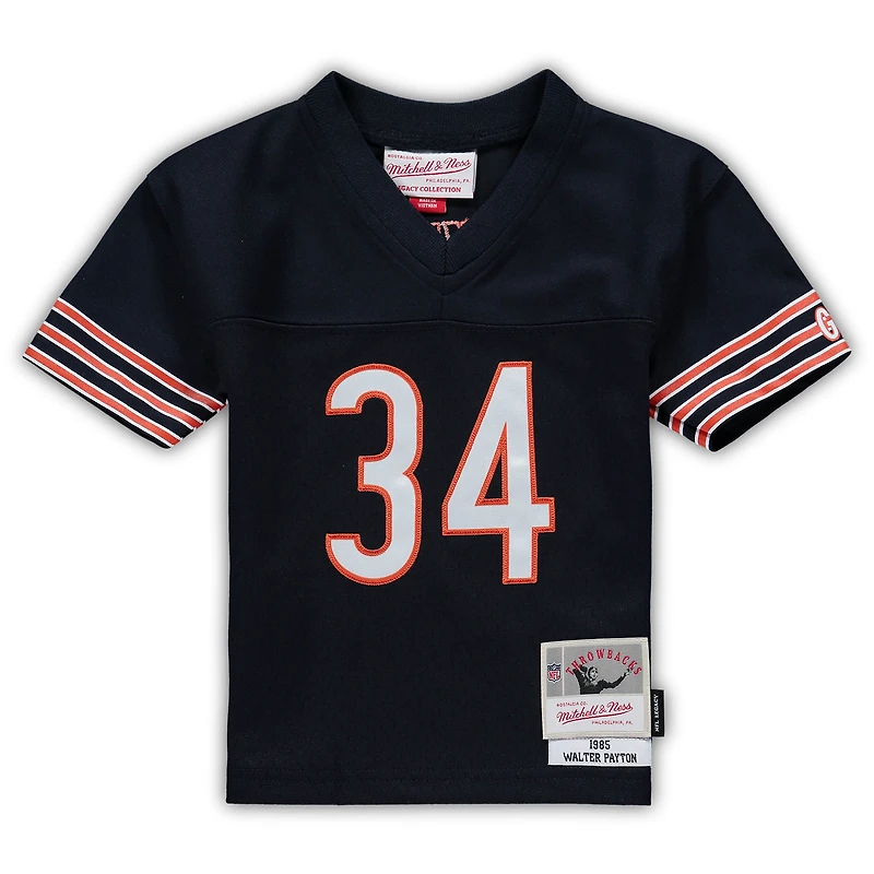Maillot Mitchell & Ness Walter Payton Navy Chicago Bears 1985 retraité Legacy pour bébé