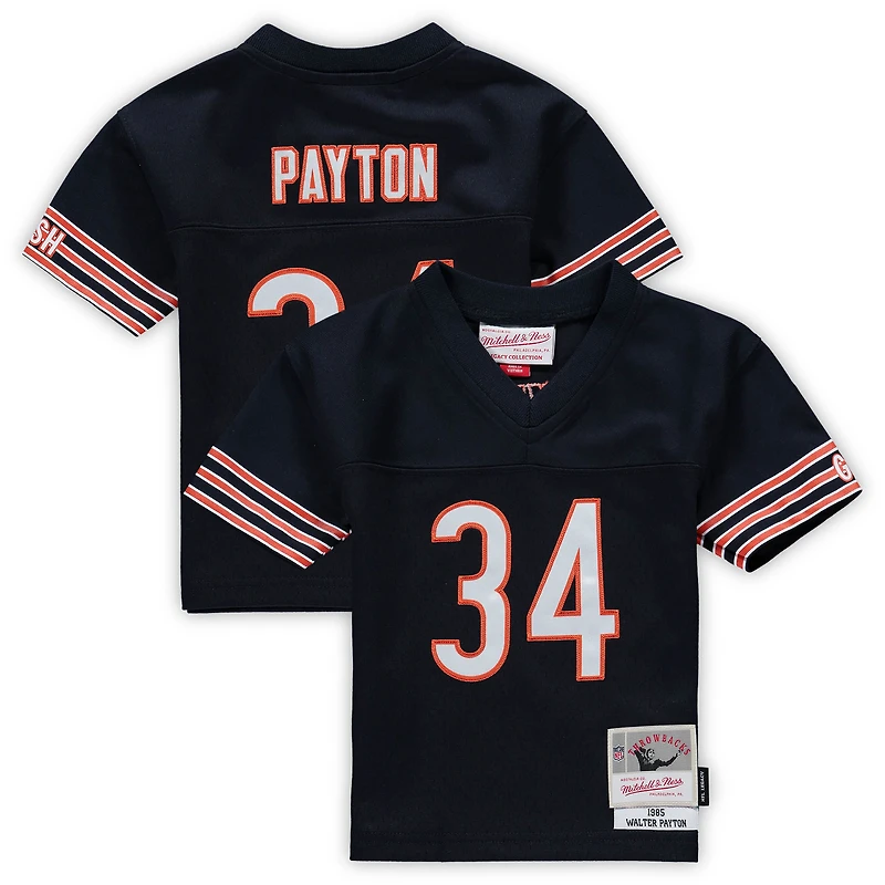 Maillot de bébé Mitchell & Ness Walter Payton Navy Chicago Bears 1985 (édition limitée)