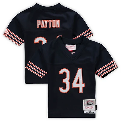 Maillot de bébé Mitchell & Ness Walter Payton Navy Chicago Bears 1985 (édition limitée)