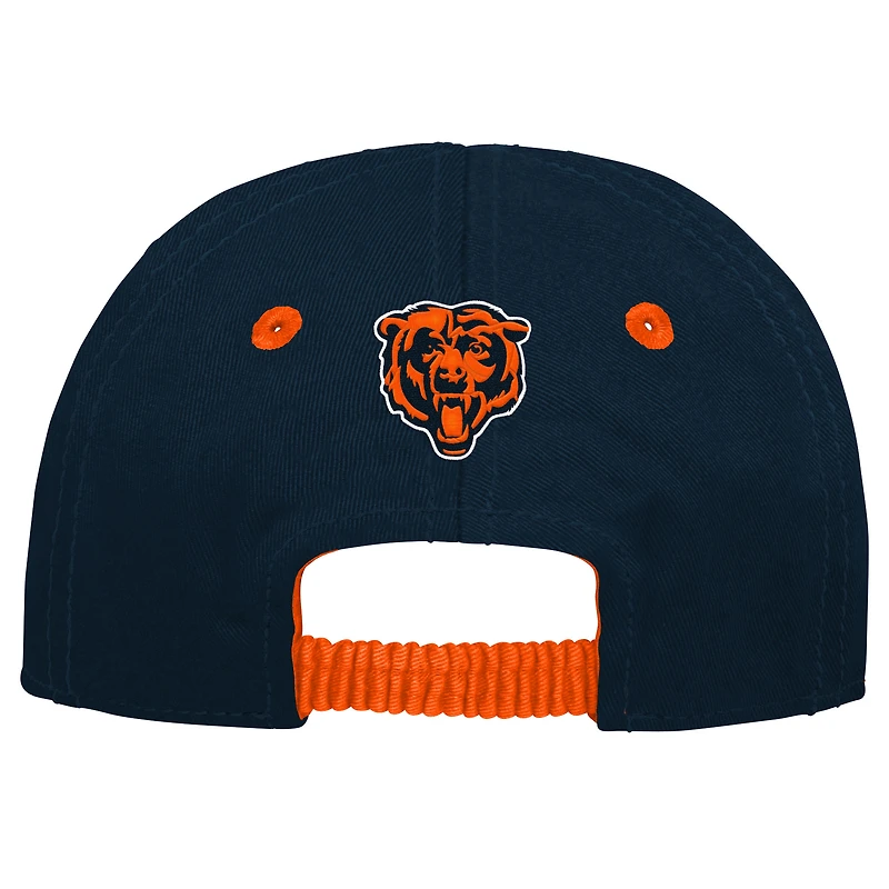 Infant Navy/Orange Chicago Bears My First Tail Sweep Slouch Flex Hat