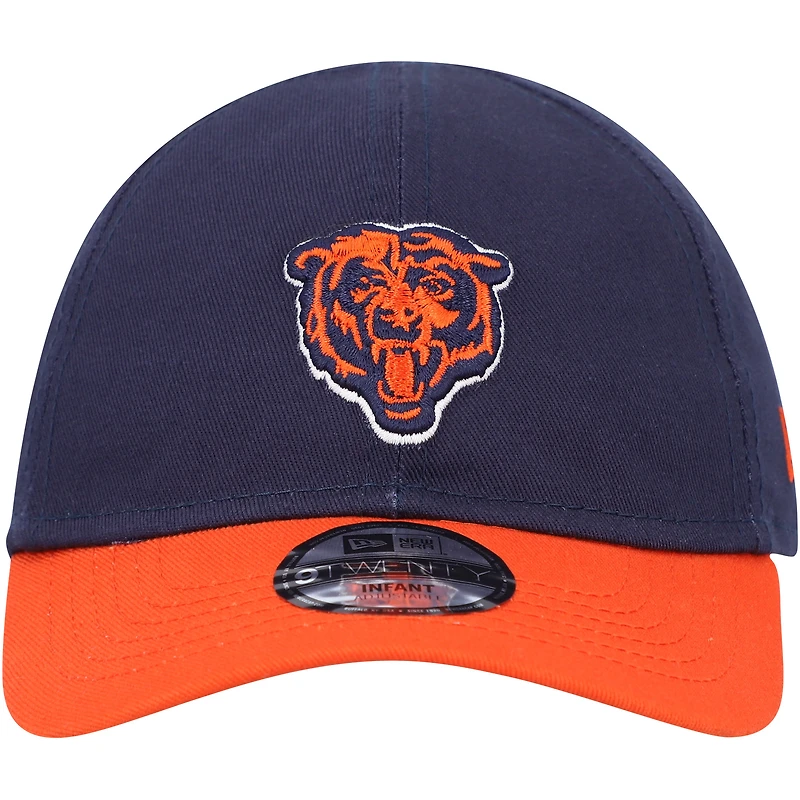 Infant New Era Navy/Orange Chicago Bears My 1st 9TWENTY Adjustable Hat