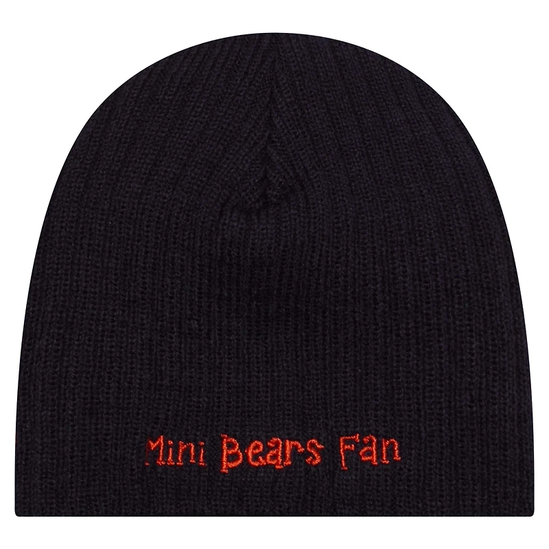 Infant New Era Navy Chicago Bears Mini Knit Hat