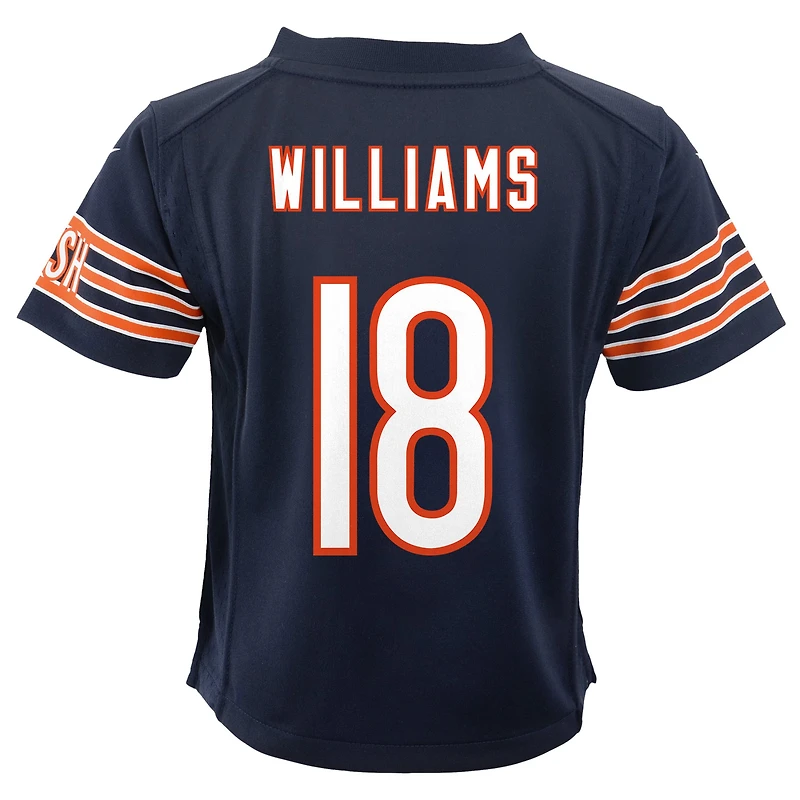 Maillot de jeu Nike Caleb Williams bleu marine des Chicago Bears pour bébé