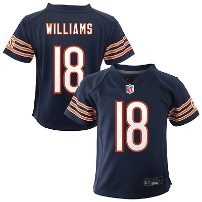 Maillot de jeu Nike Caleb Williams bleu marine des Chicago Bears pour bébé