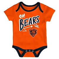Infant Outerstuff  Chicago Bears All Day Play Three-Piece Bodysuit Set