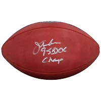 Jim McMahon Chicago Bears Autographed Duke Full Color Football with "SB XX Champ" Inscription