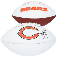 Ballon de football Franklin White Panel autographié par Jim McMahon des Chicago Bears