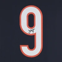 Maillot Nike bleu marine dédicacé par Jim McMahon des Chicago Bears
