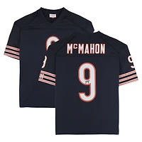 Maillot Nike bleu marine dédicacé par Jim McMahon des Chicago Bears
