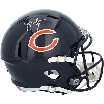 Réplique du casque Riddell Speed ​​autographié par Jim McMahon des Chicago Bears
