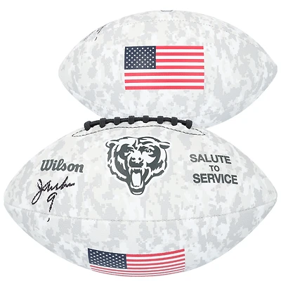 Ballon de football Wilson 2024 autographié par Jim McMahon des Chicago Bears