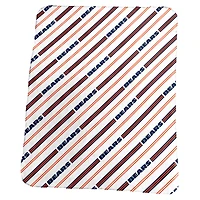 Couverture polaire à rayures verticales classiques Chicago Bears 50" x 60" de Logo Brands