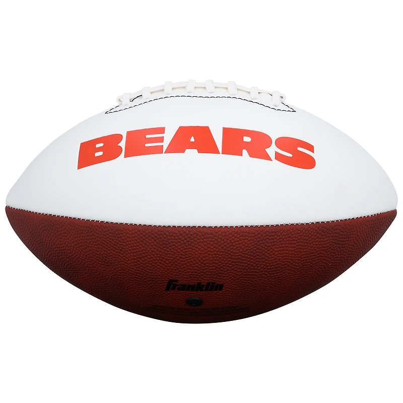 Luther Burden III Chicago Bears Autographed Franklin White Panel Football