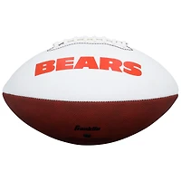 Luther Burden III Chicago Bears Autographed Franklin White Panel Football