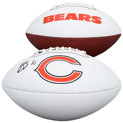 Luther Burden III Chicago Bears Autographed Franklin White Panel Football