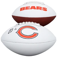 Luther Burden III Chicago Bears Autographed Franklin White Panel Football