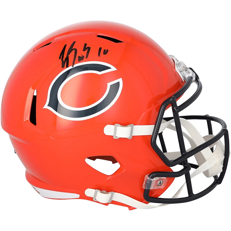 Luther Burden III Chicago Bears Autographed Riddell 2022 Alternate Speed Replica Helmet