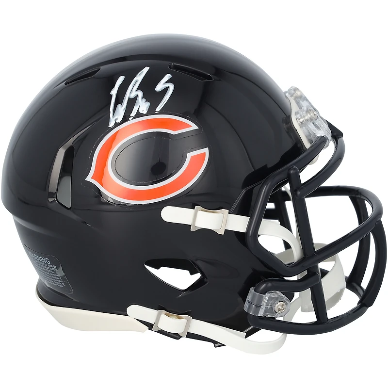 Luther Burden III Chicago Bears Autographed Riddell Speed Mini Helmet