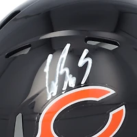 Mini-casque Riddell Speed ​​autographié par Luther Burden III des Bears de Chicago