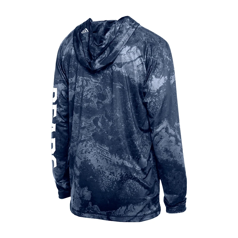 Men's New Era  Navy Chicago Bears RealTree Xtreme Camo Raglan Long Sleeve Hooded Top