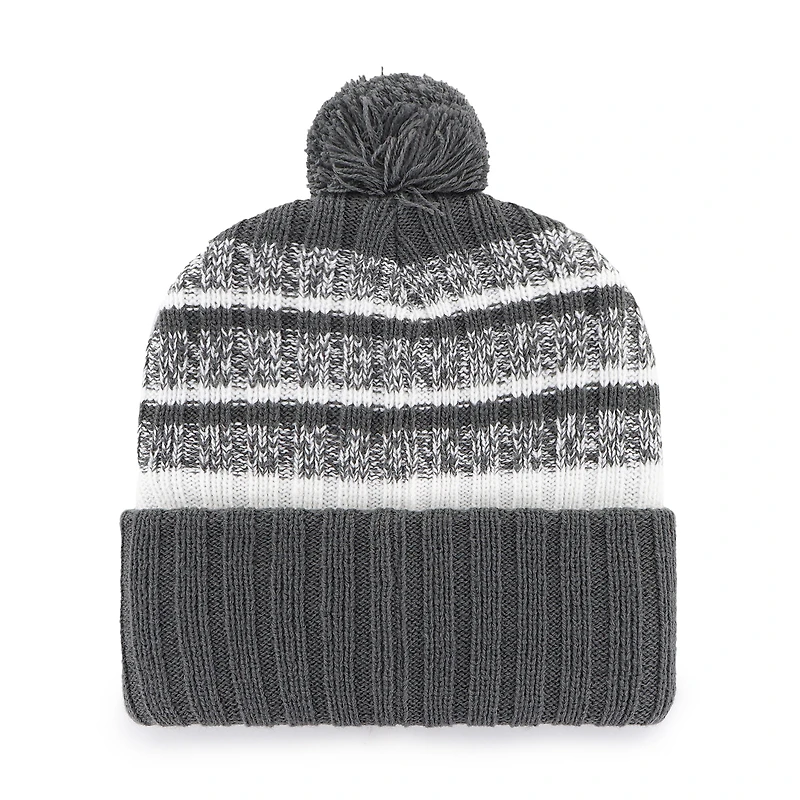 Bonnet à revers Chicago Bears Tavern '47 Charcoal pour homme avec pompon