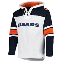 Chandail à capuchon lacets gris chiné pour hommes '47 Chicago Bears Gridiron