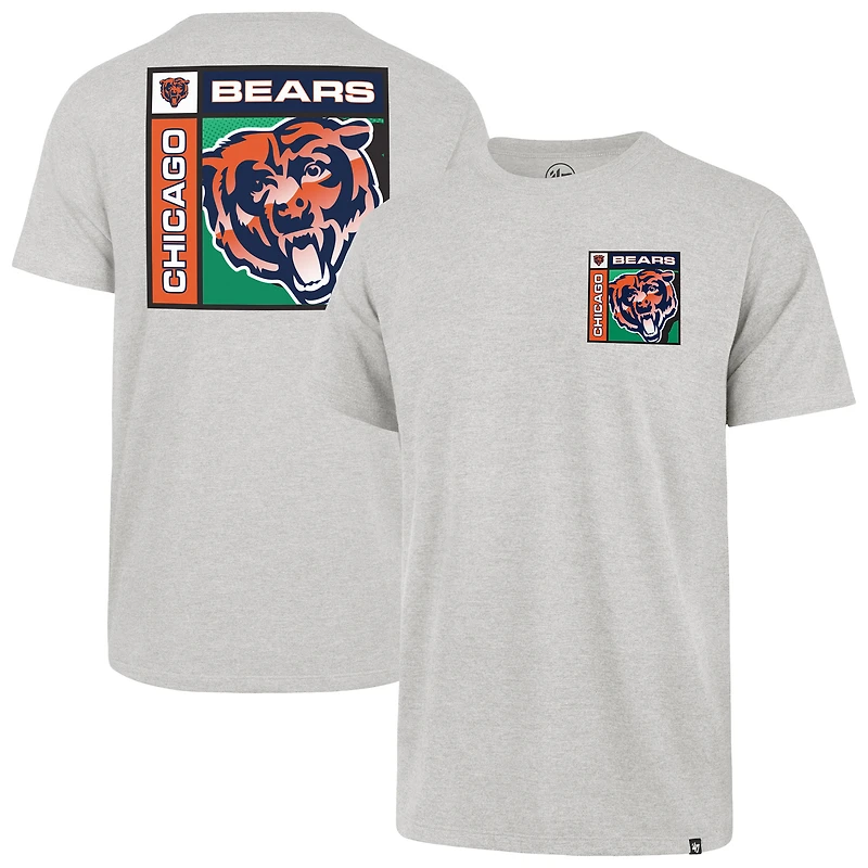 T-shirt Franklin gris chromé des Chicago Bears pour homme, modèle 1947