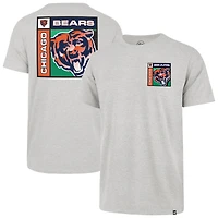 T-shirt Franklin gris chromé des Chicago Bears pour homme, modèle 1947