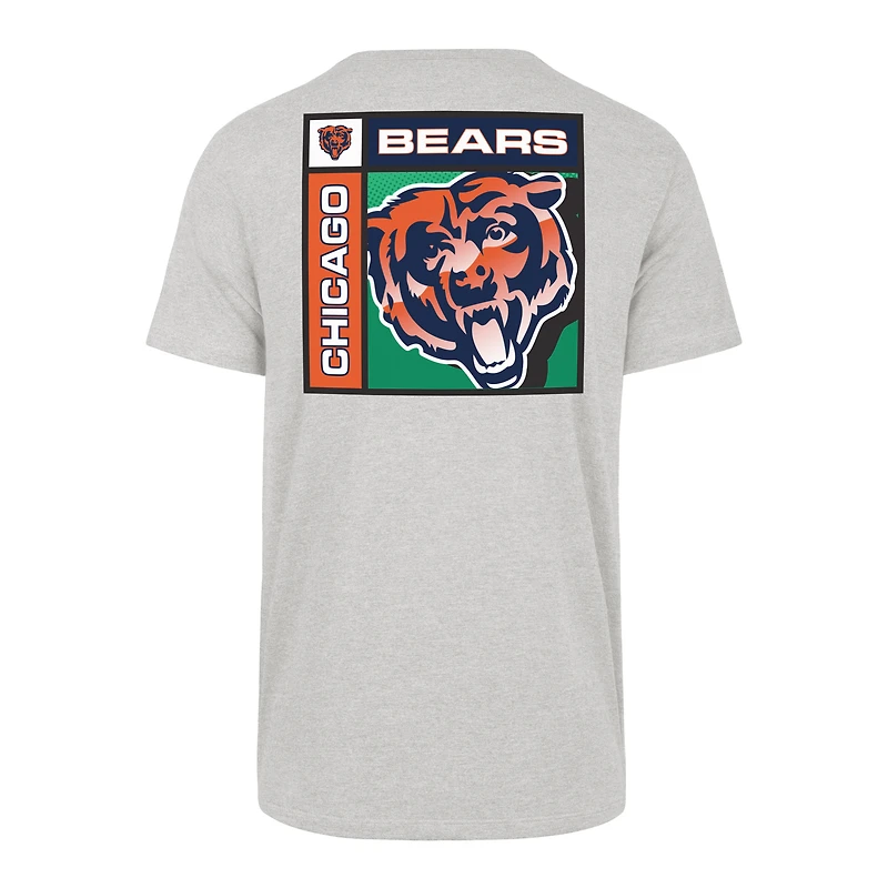Men's '47 Gray Chicago Bears Chrome Plate Franklin T-Shirt