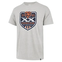T-shirt gris pour homme « 47 Chicago Bears » le 40e anniversaire de Franklin, champions du Super Bowl XX