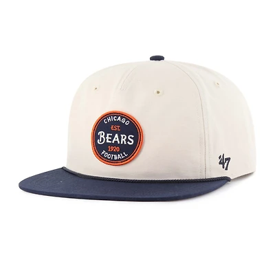Casquette ajustable Payson Captain des Chicago Bears, modèle 47, naturelle, pour homme