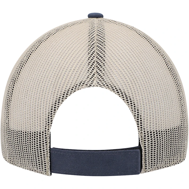 Casquette réglable en cuir brut Chicago Bears '47 bleu marine/naturel pour homme