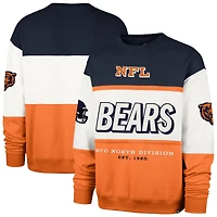 Men's '47 Navy/Orange Chicago Bears Breeze Maximalist Sweatshirt