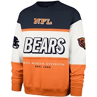 Men's '47 Navy/Orange Chicago Bears Breeze Maximalist Sweatshirt