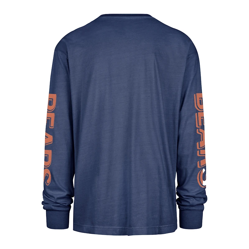 Men's '47 Navy Chicago Bears Cairn Ravine Foundation Long Sleeve T-Shirt
