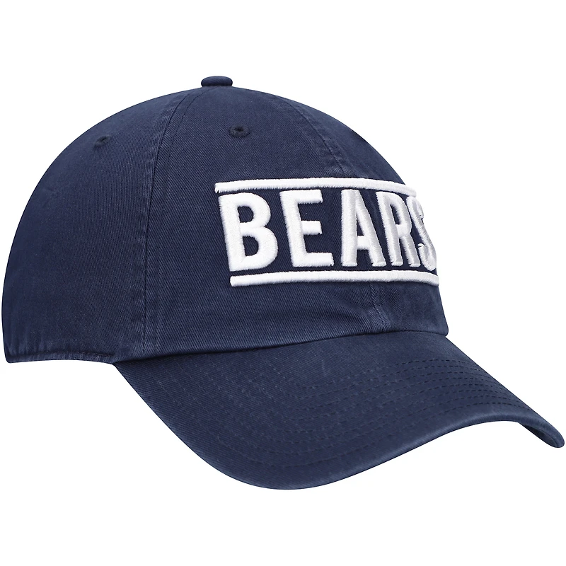 Casquette réglable '47 Chicago Bears Clean Up Script bleu marine pour homme