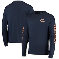 T-shirt à manches longues pour homme '47 bleu marine Chicago Bears Franklin