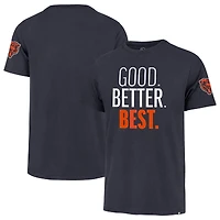 Men's '47  Navy Chicago Bears Good. Better. Best. Franklin T-Shirt