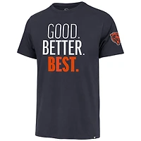 Men's '47  Navy Chicago Bears Good. Better. Best. Franklin T-Shirt