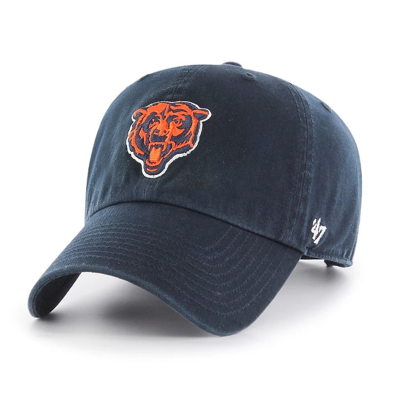 Men's '47 Navy Chicago Bears Historic Logo Clean Up Adjustable Hat