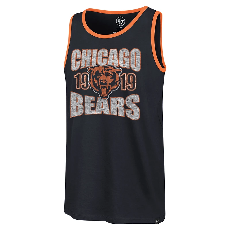 Men's '47 Navy Chicago Bears Upload Franklin Tank Top