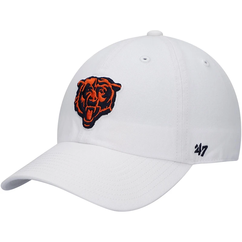 Casquette réglable blanche Chicago Bears Team Clean Up '47 pour hommes