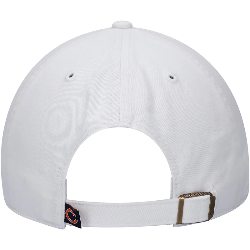 Men's '47 White Chicago Bears Team Clean Up Adjustable Hat