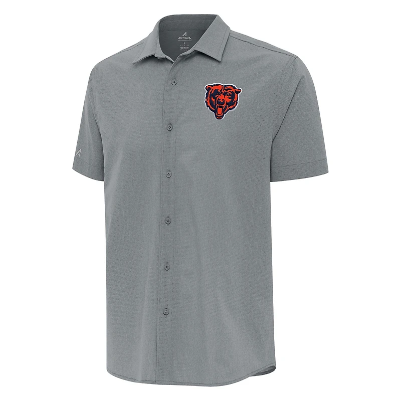 Chemise boutonnée tissée Activate pour homme, gris Antigua