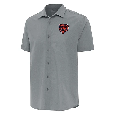 Chemise boutonnée tissée Activate pour homme, gris Antigua
