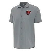Chemise boutonnée tissée Activate pour homme, gris Antigua