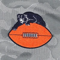 Men's Antigua Gray Chicago Bears Brigade Throwback Quarter-Zip Top