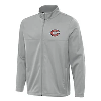 Veste de golf zippée intégrale Chicago Bears Links 2 pour homme, gris Antigua