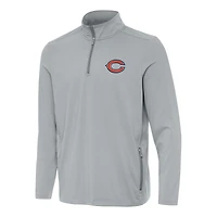 Pull-over zippé Perilous pour homme, gris Antigua, des Chicago Bears