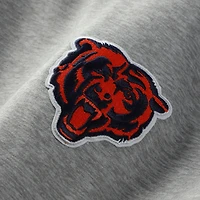 Sweat à capuche antigua gris chiné/bleu marine pour homme des Chicago Bears